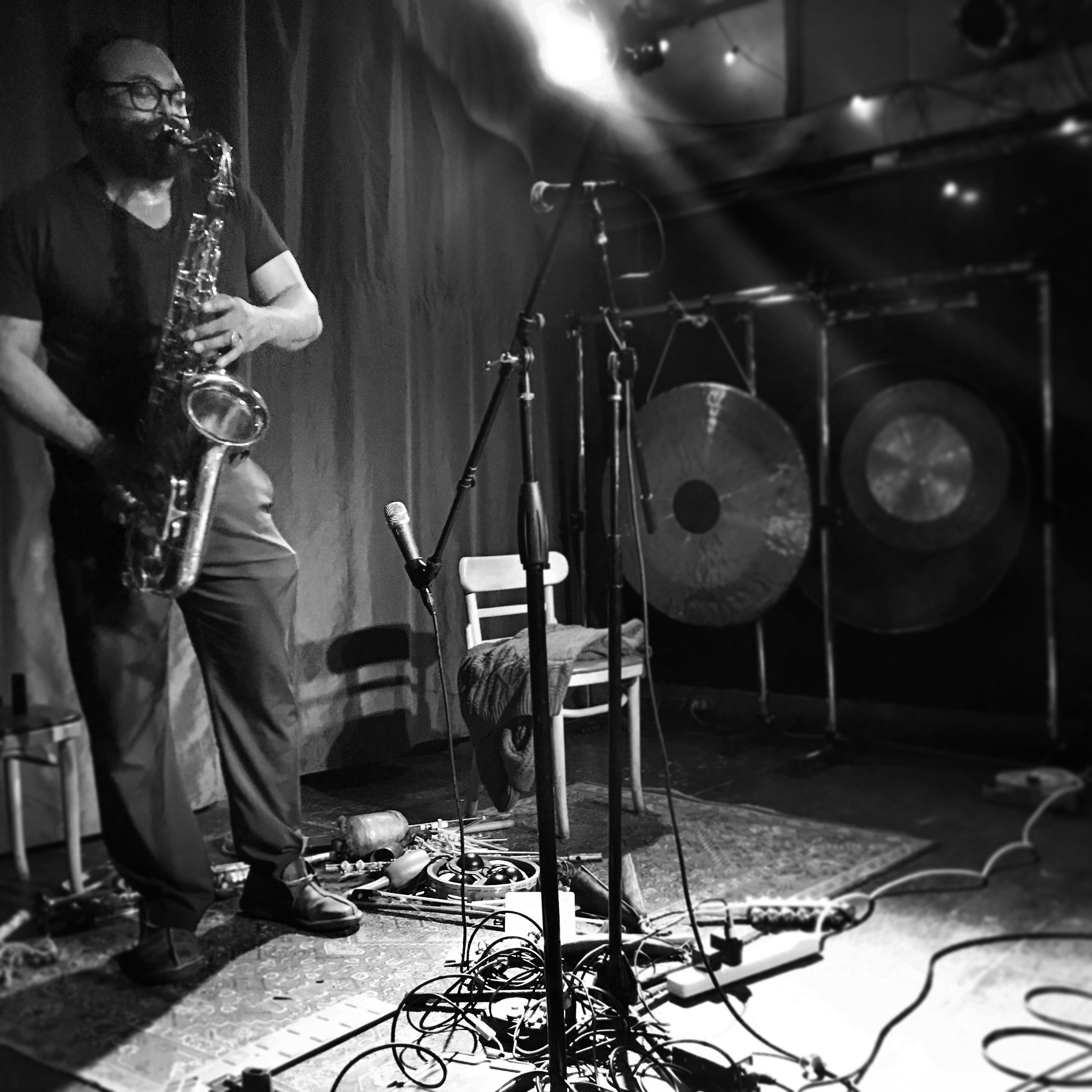 Abstract Black at the Pilot Light. Photo by Chad Radford.