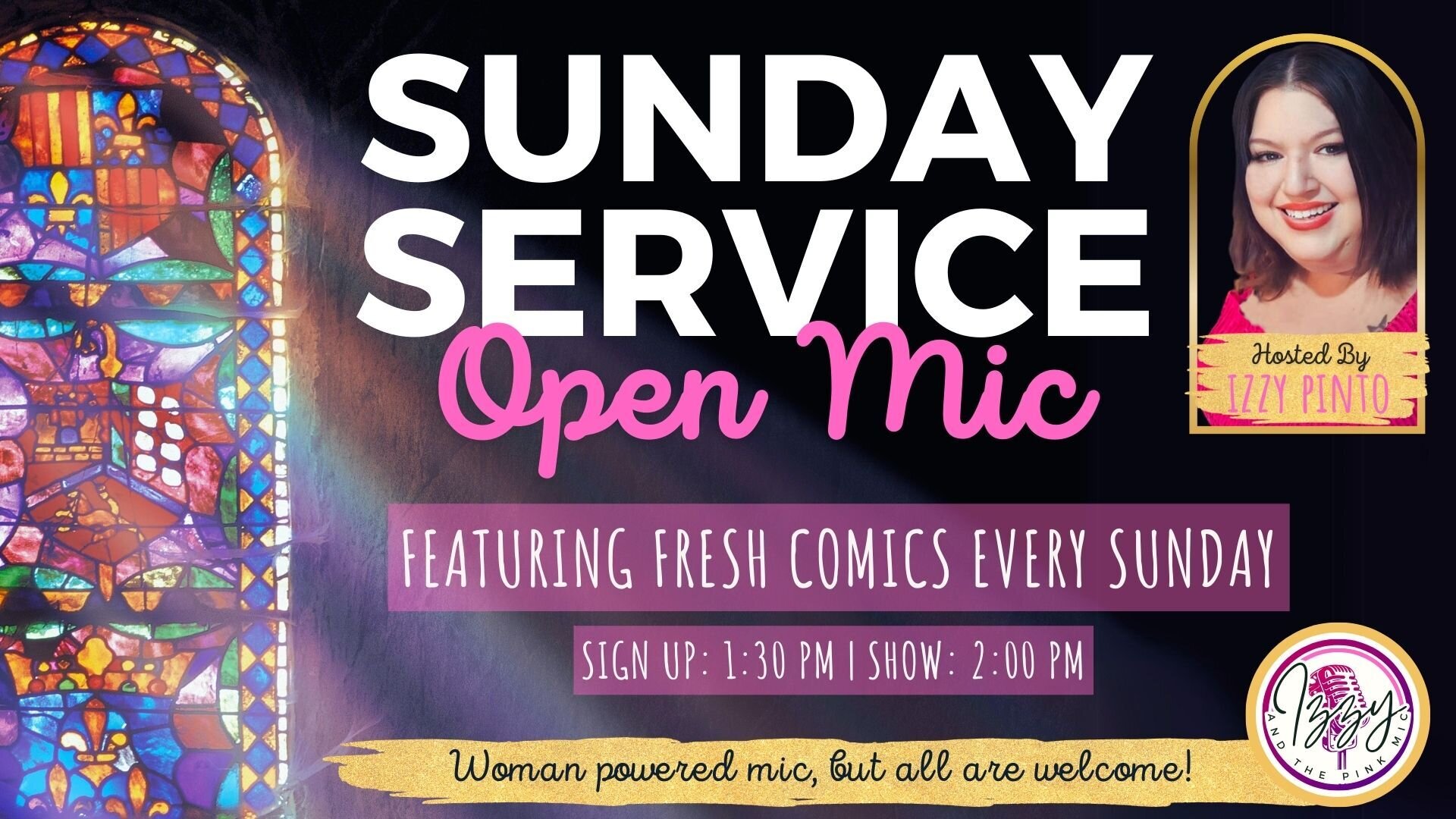 Large Sunday Service TV Slide