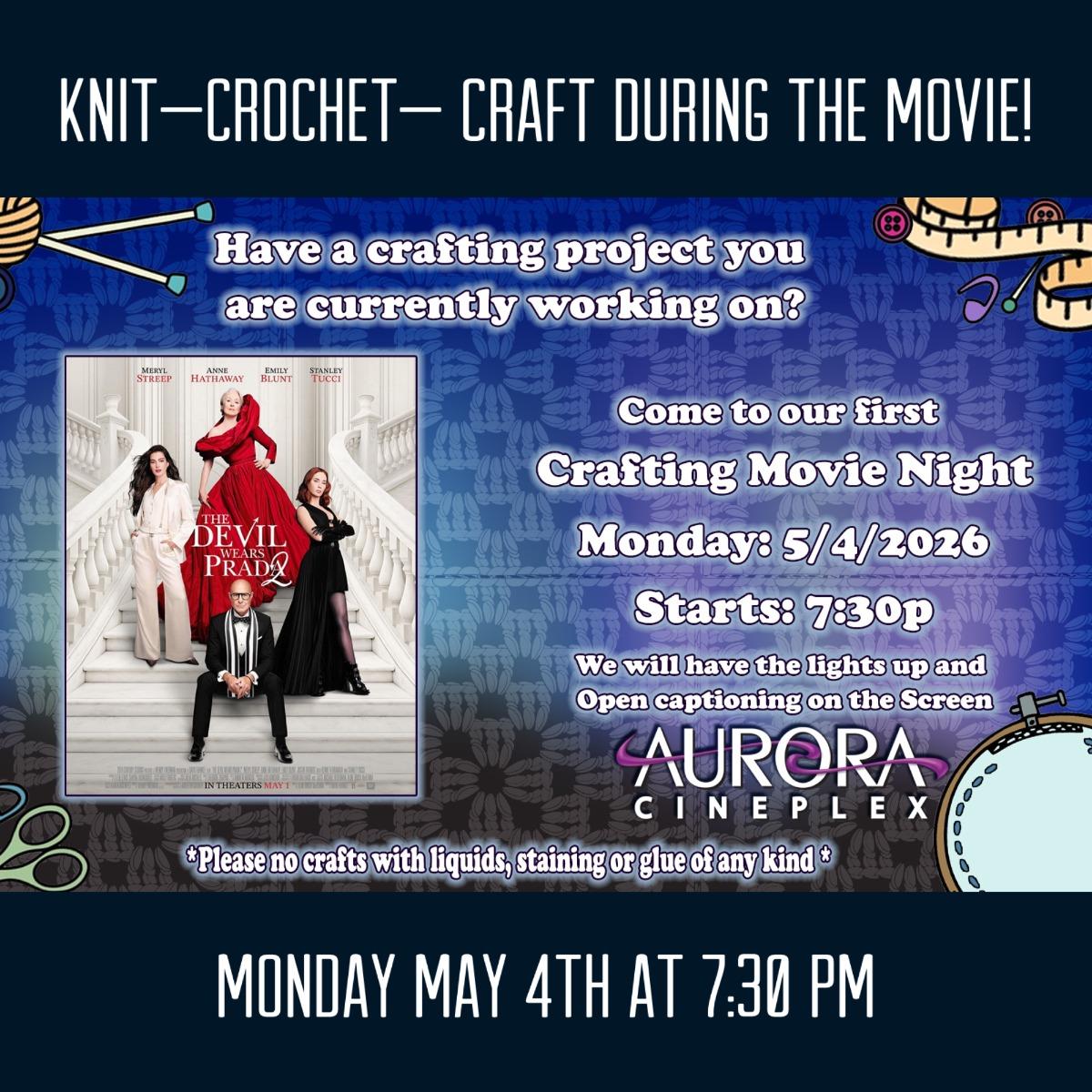 SQ. Craft Movie Night
