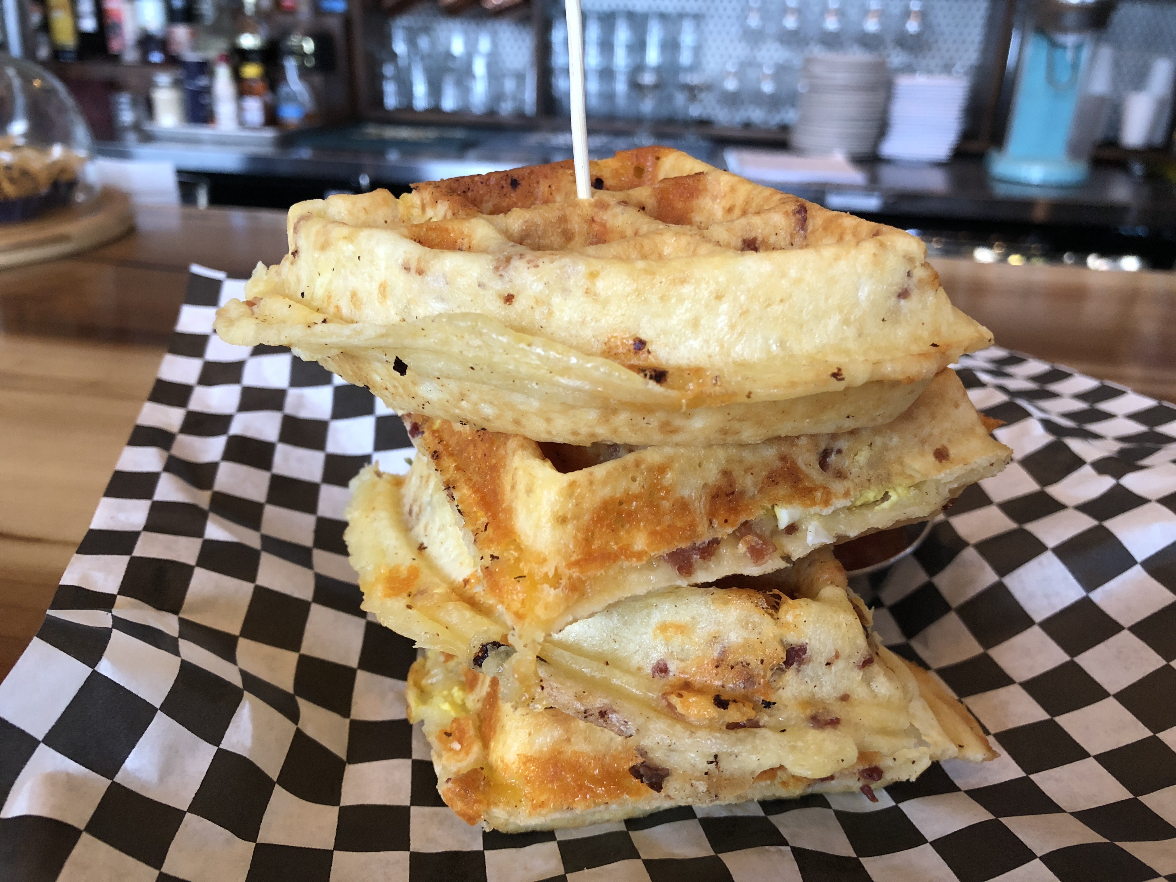 Pao De Queijo Waffle at Buteco