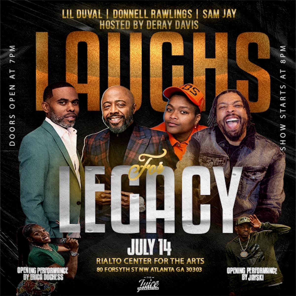 600x600 Laughs For Legacy Flyer