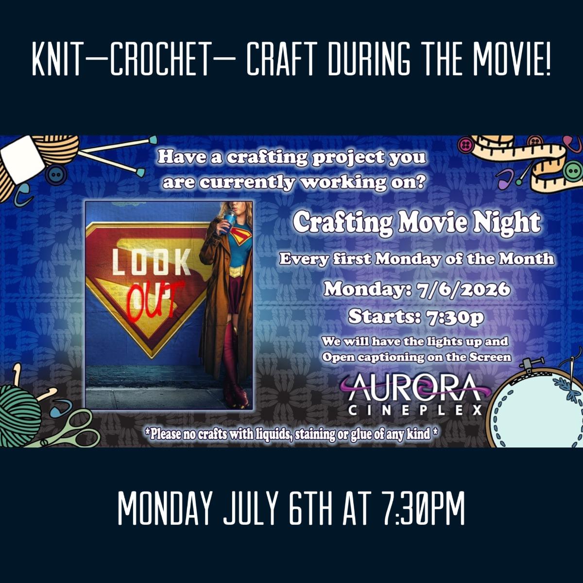 Sq. Aurora Cineplex Supergirl Craft Night