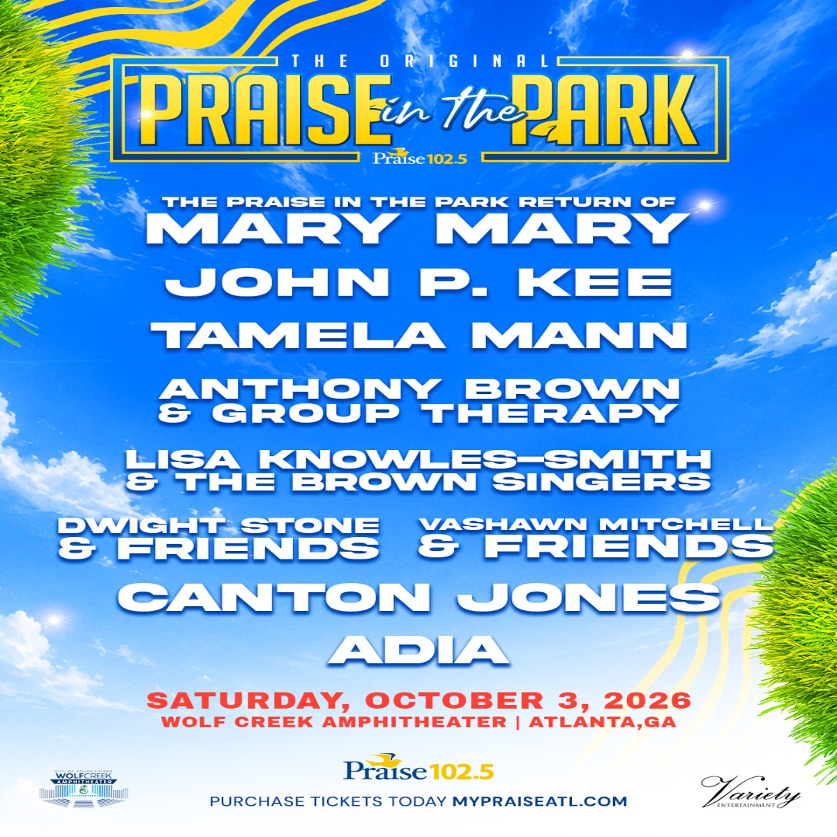 PraiseInThePark26 Line Up 1080X1440