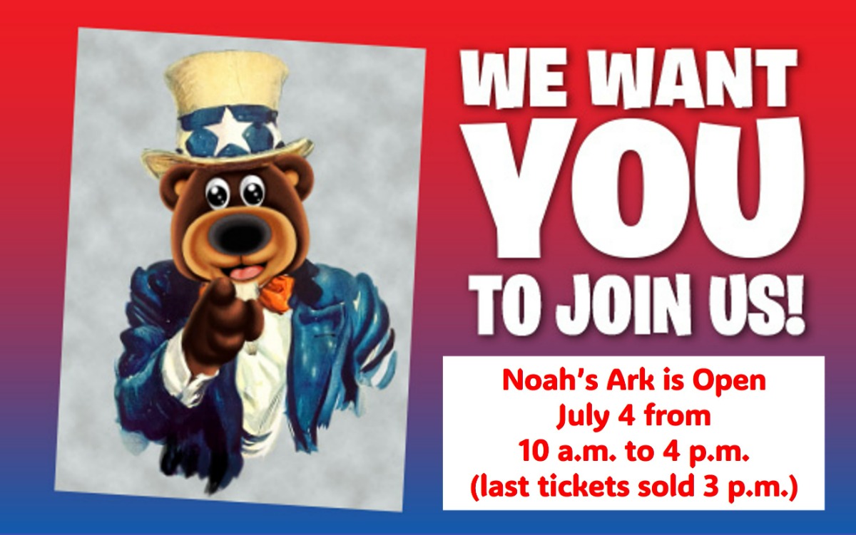 Noahs Ark Open July 4