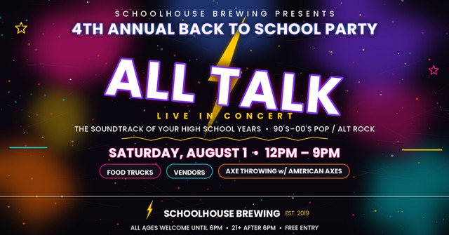 Schoolhouse Back To School Party Flyer