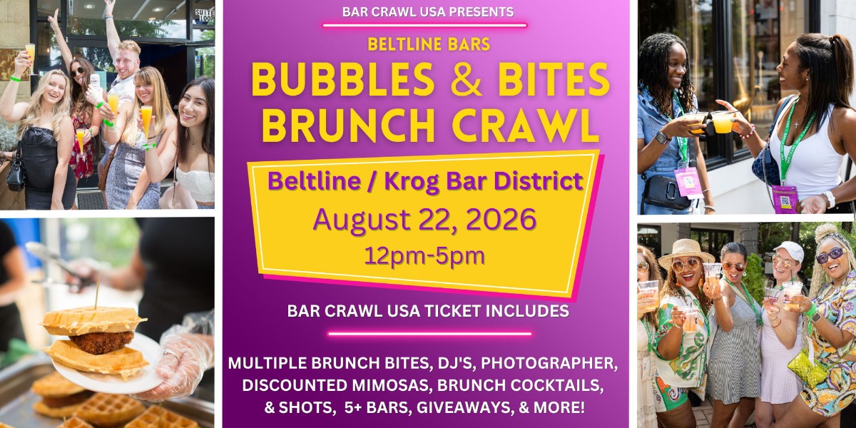 Beltline Bubbles & Bites Brunch Crawl Krog Bar District