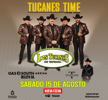 355x330 Tucanes Time Tour 15 De Agosto 2026 Poster Oficial ARTE 45 9eac4b3203