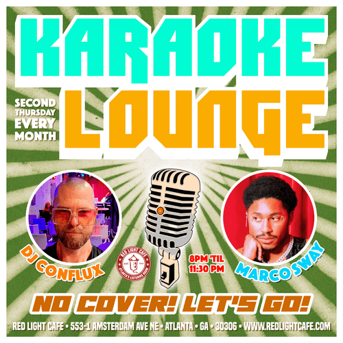 Karaoke Lounge At Red Light Cafe Atlanta Ga PROMO SQUARE 2026 V2