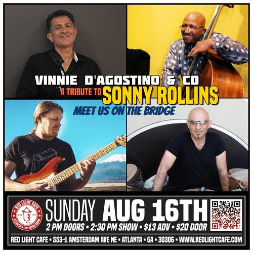 Vinnie D Sonny Rollins Tribute Red Light Cafe Atlanta Ga Aug 16 2026 SQ