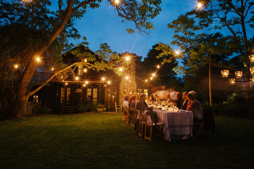Wine Dinner In The Garden