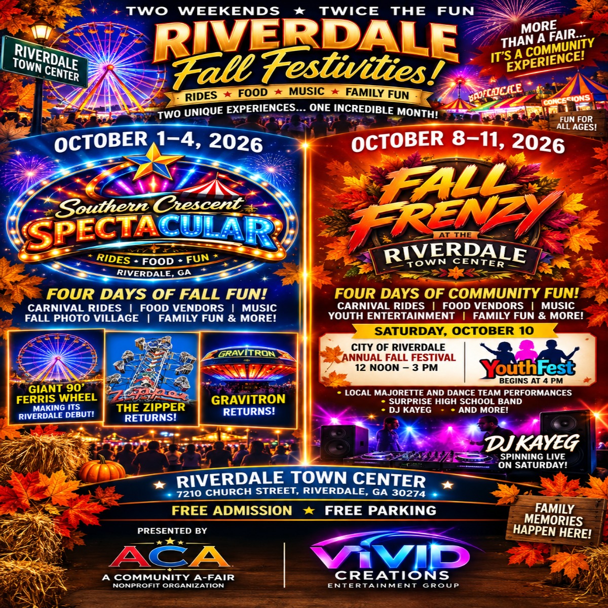 Riverdale Festivals Flyer