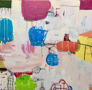 Komarin PrinciplesandPracticesofGeneralAnethesiology OilonCanvas 72x74Inches