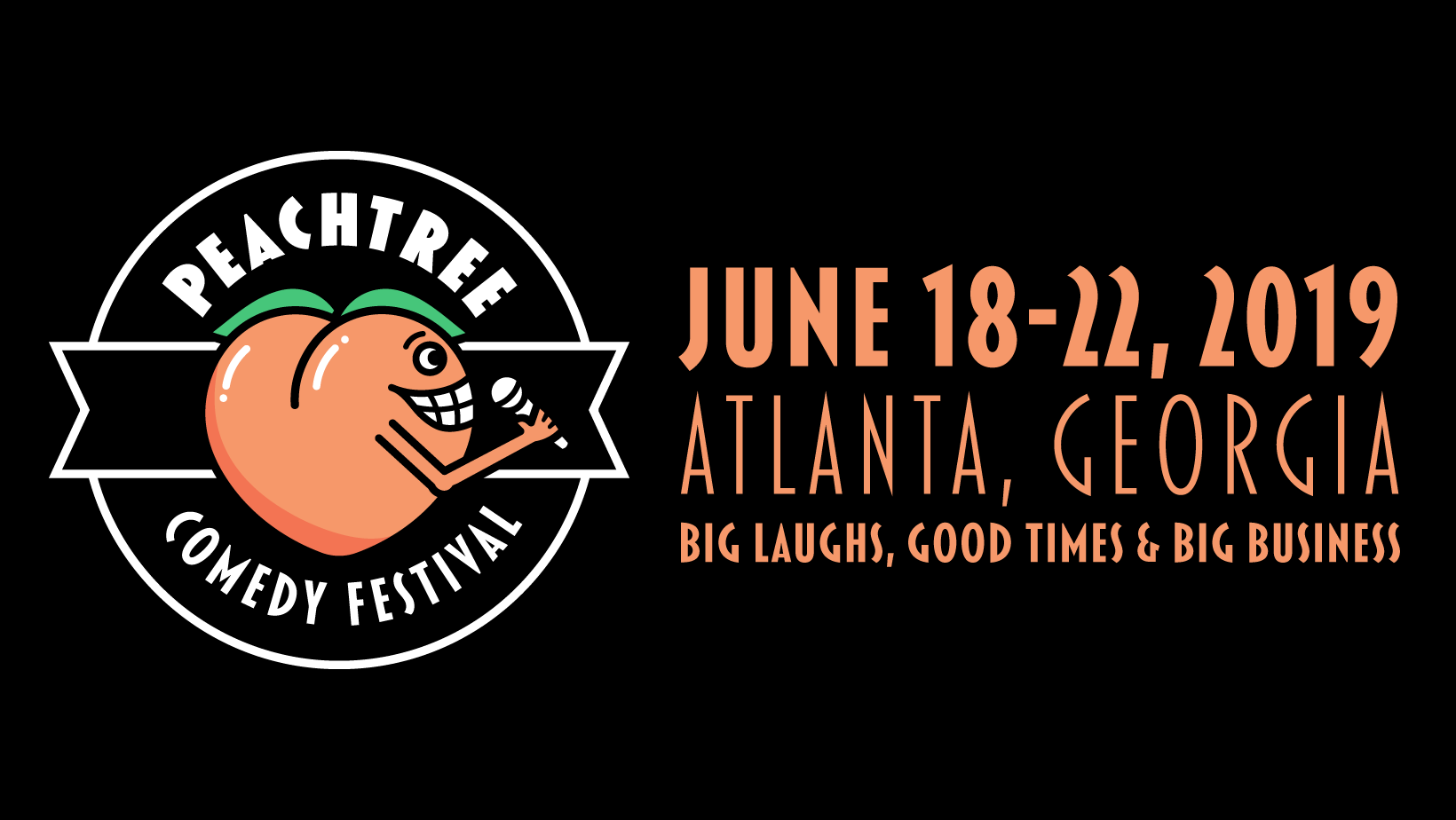 Peachtree Comedy Festival At Red Light Cafe Atlanta Ga Jun 18 2019 Banner