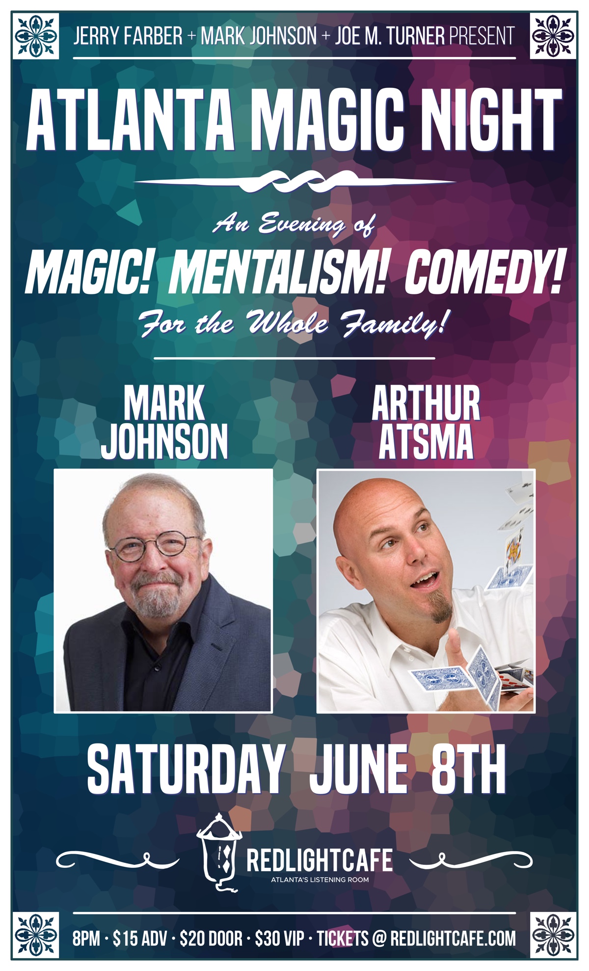 Atlanta Magic Night At Red Light Cafe Atlanta Ga Jun 8 2019 Poster 1200