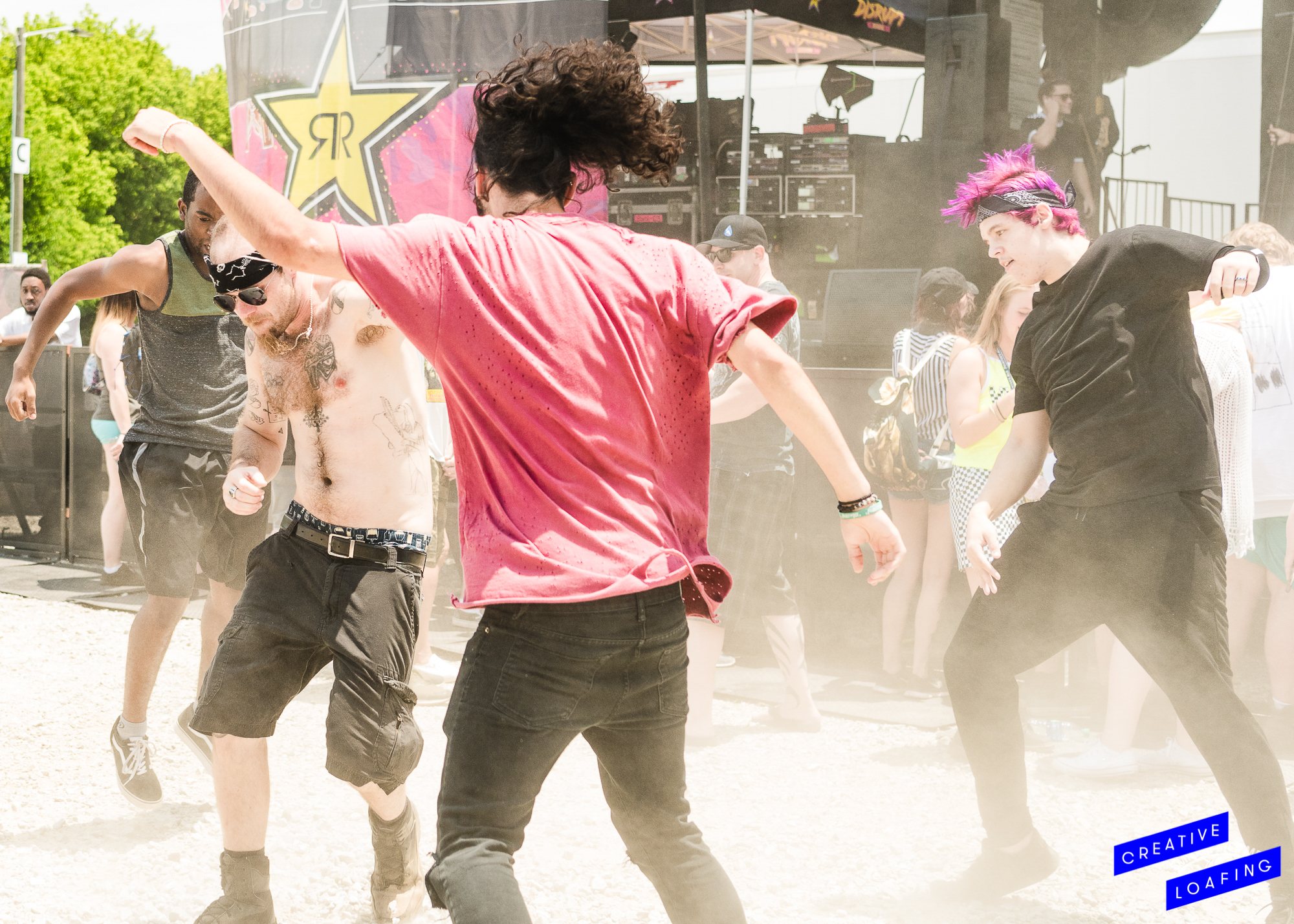 CROWD GOES WILD: Rocking out to raging bands. Photo credit: Stephanie Heath
