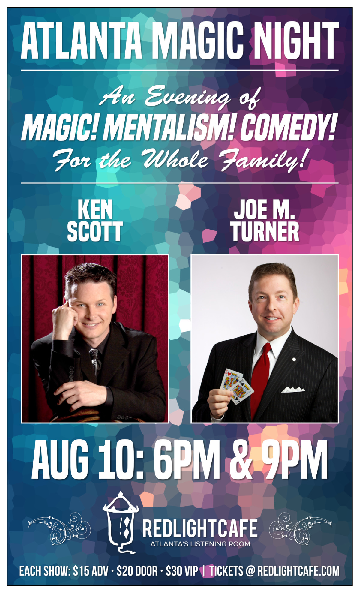 Atlanta Magic Night At Red Light Cafe Atlanta Ga Aug 10 2019 Poster 1200