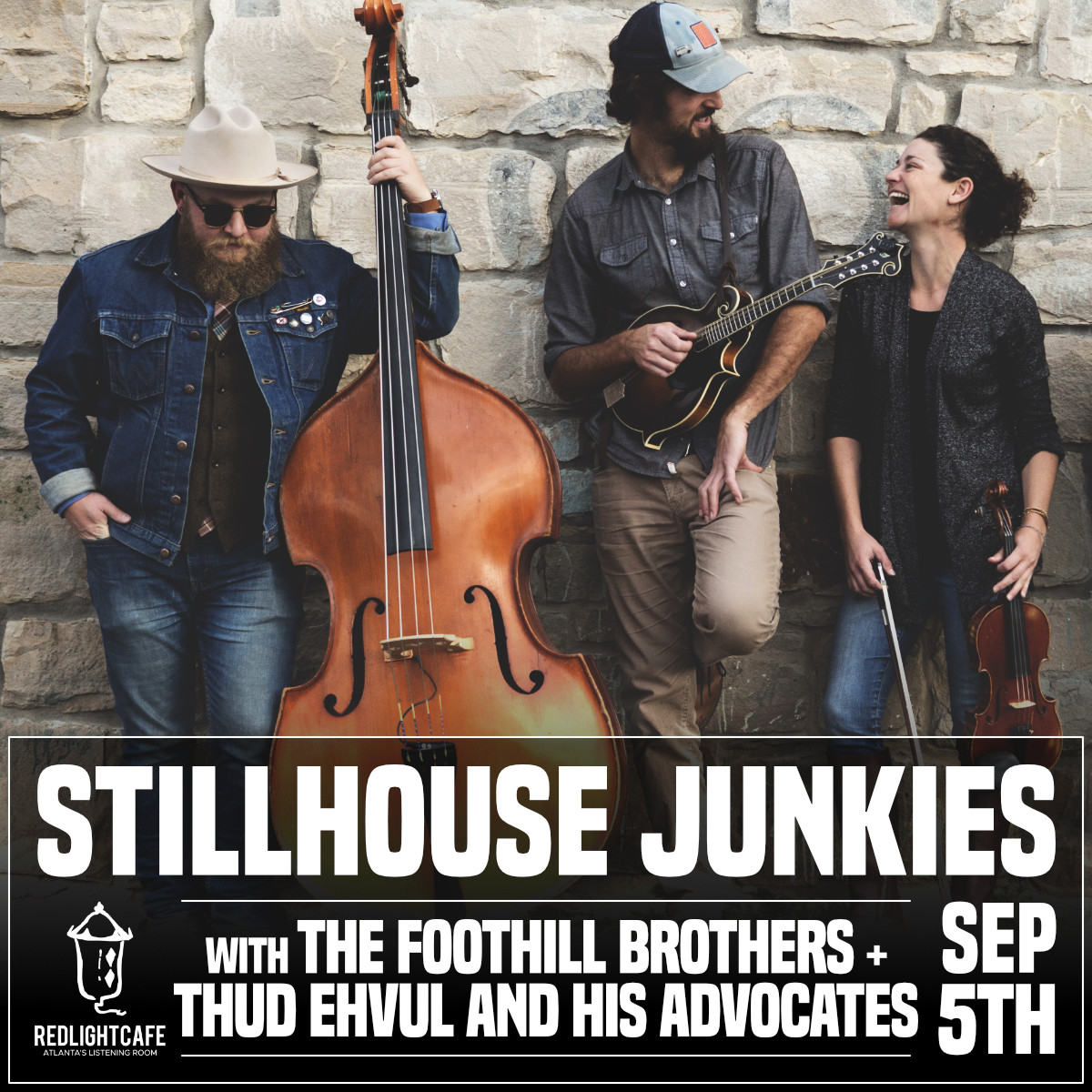 Stillhouse Junkies W The Foothill Brothers Thud Ehvul And His Advocates At Red Light Cafe Sep 5 2019 Square