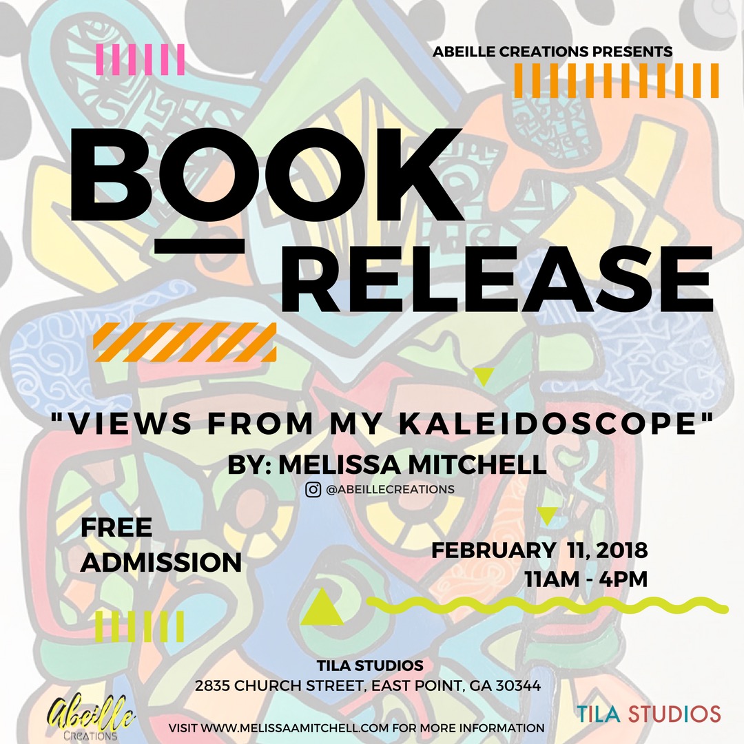 %22Views From My Kaleidoscope%22 Book Release @TILA Studios Flyer