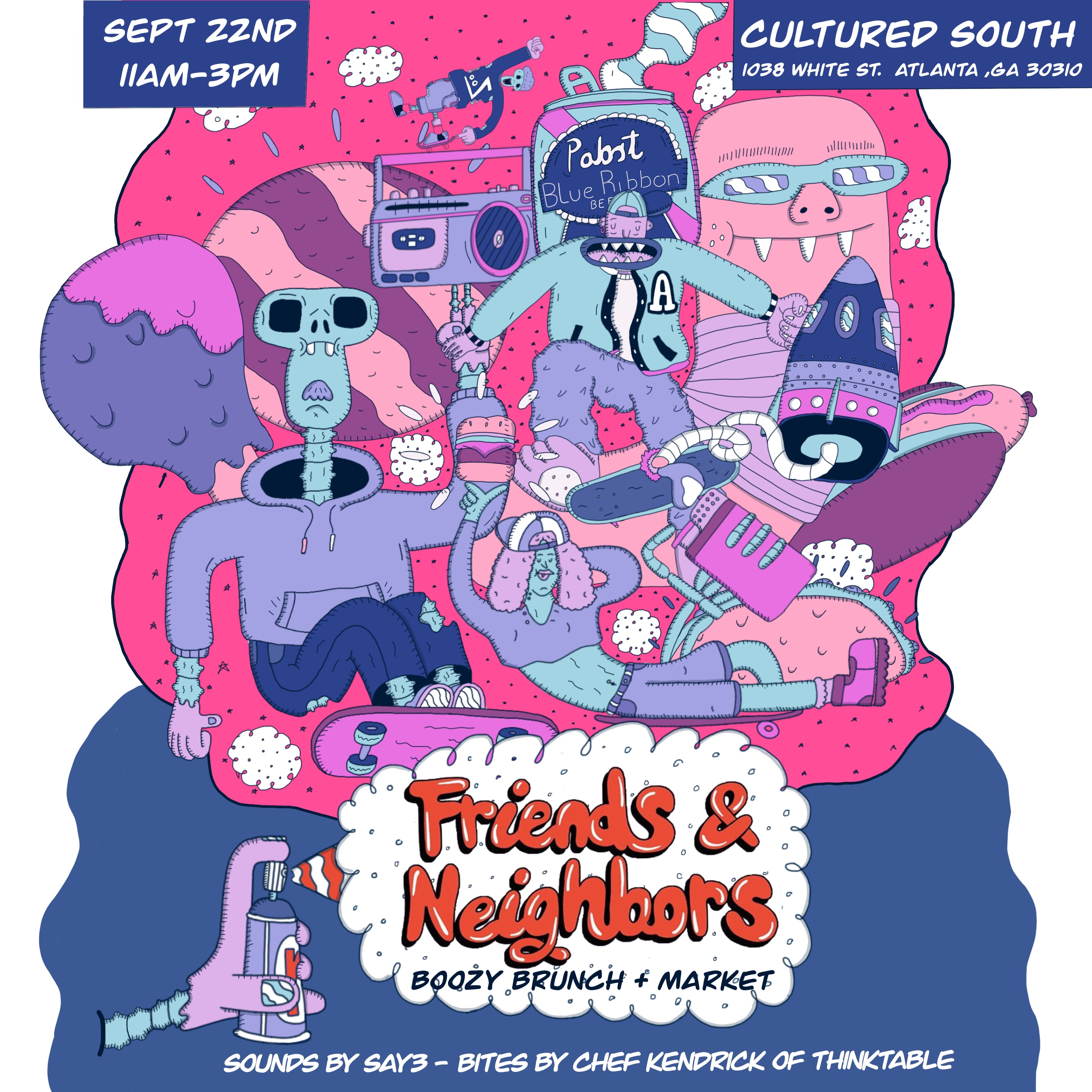 Friends & Neighbors Flyer＿Pink