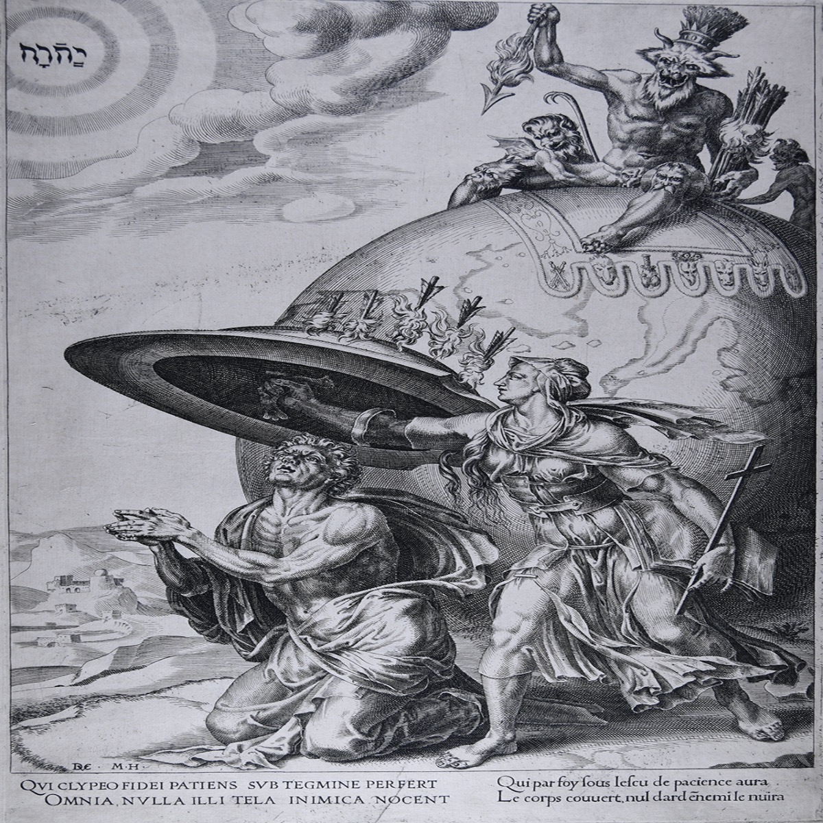 Man Protected By The Shield Of Faith