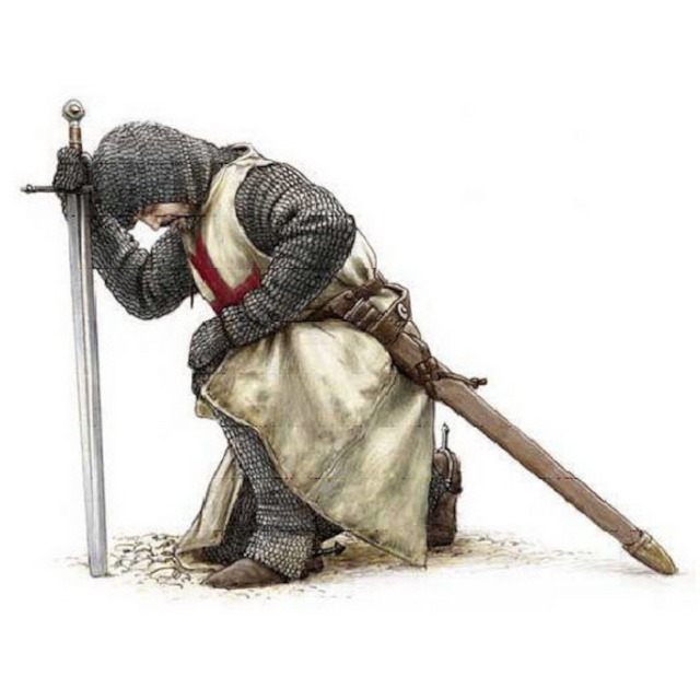 Kneeling Knight Templar