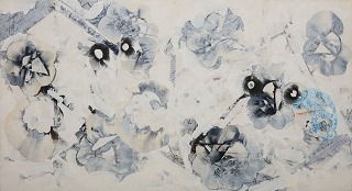 Creecy Wintermovement 67x122 Acryliccollageoncanvas 1997