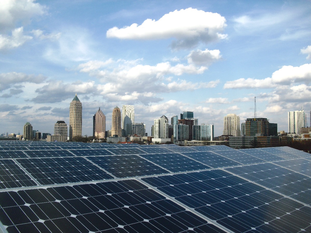Georgia Tech PV With Skyline