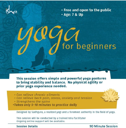 Isha Yoga Begineers