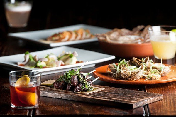 Assorted tapas at Pura Vida. Photo by James Camp