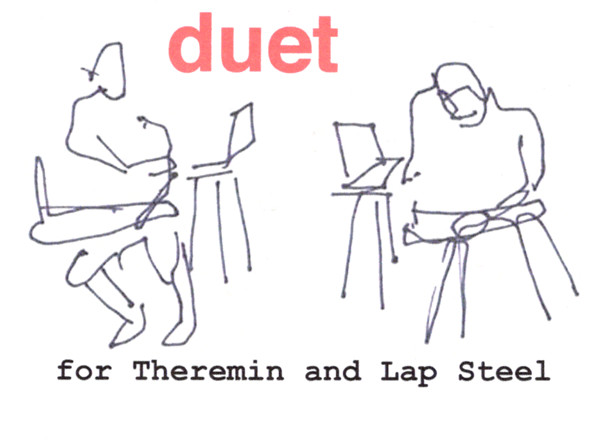 'Duet for Theremin and Lap Steel.' Artwork by Jon Ciliberto