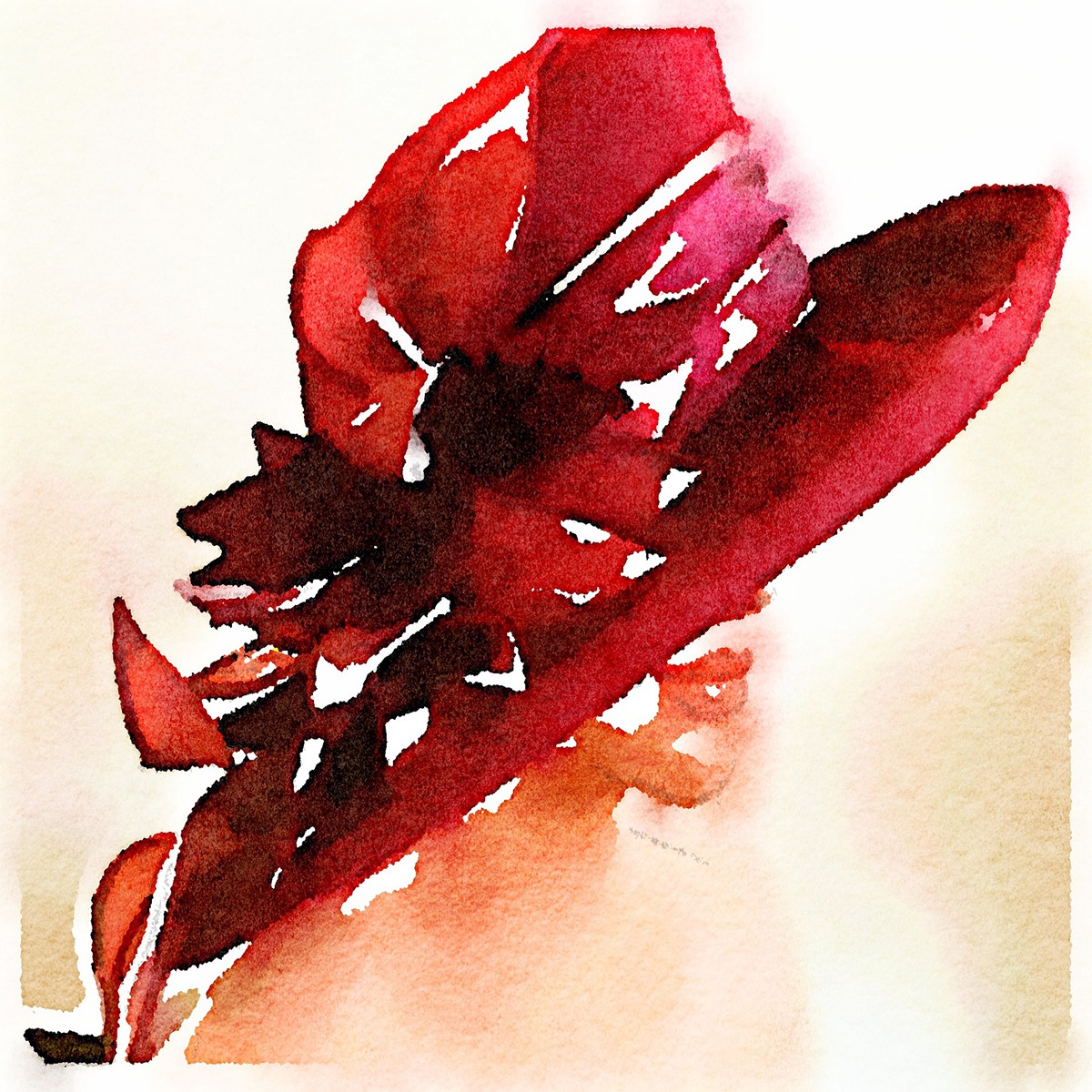 Lady And Her Hat 1200 X 1200