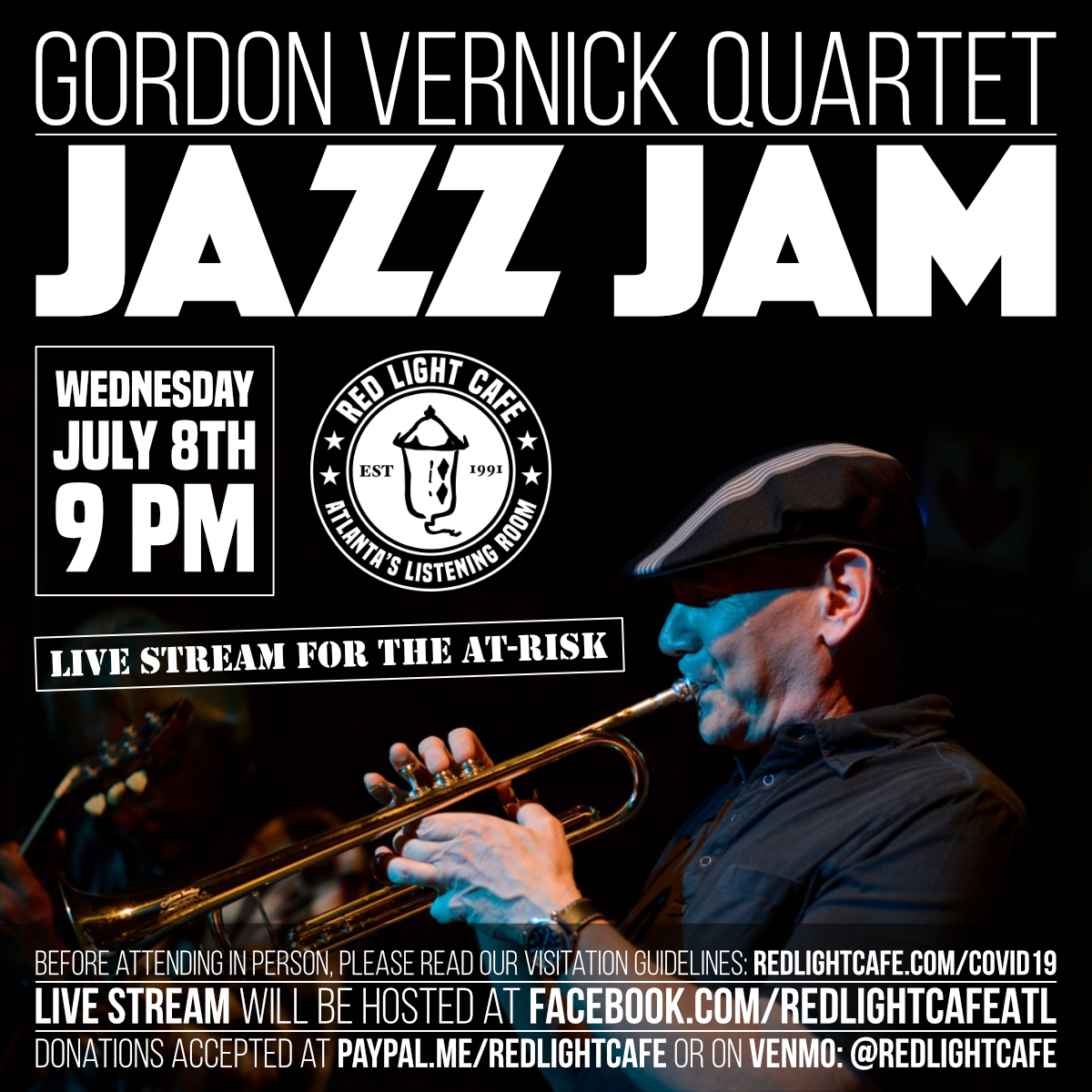 Jazz Jam Gordon Vernick Quartet At Red Light Cafe Atlanta Ga Jul 8 2020 Square