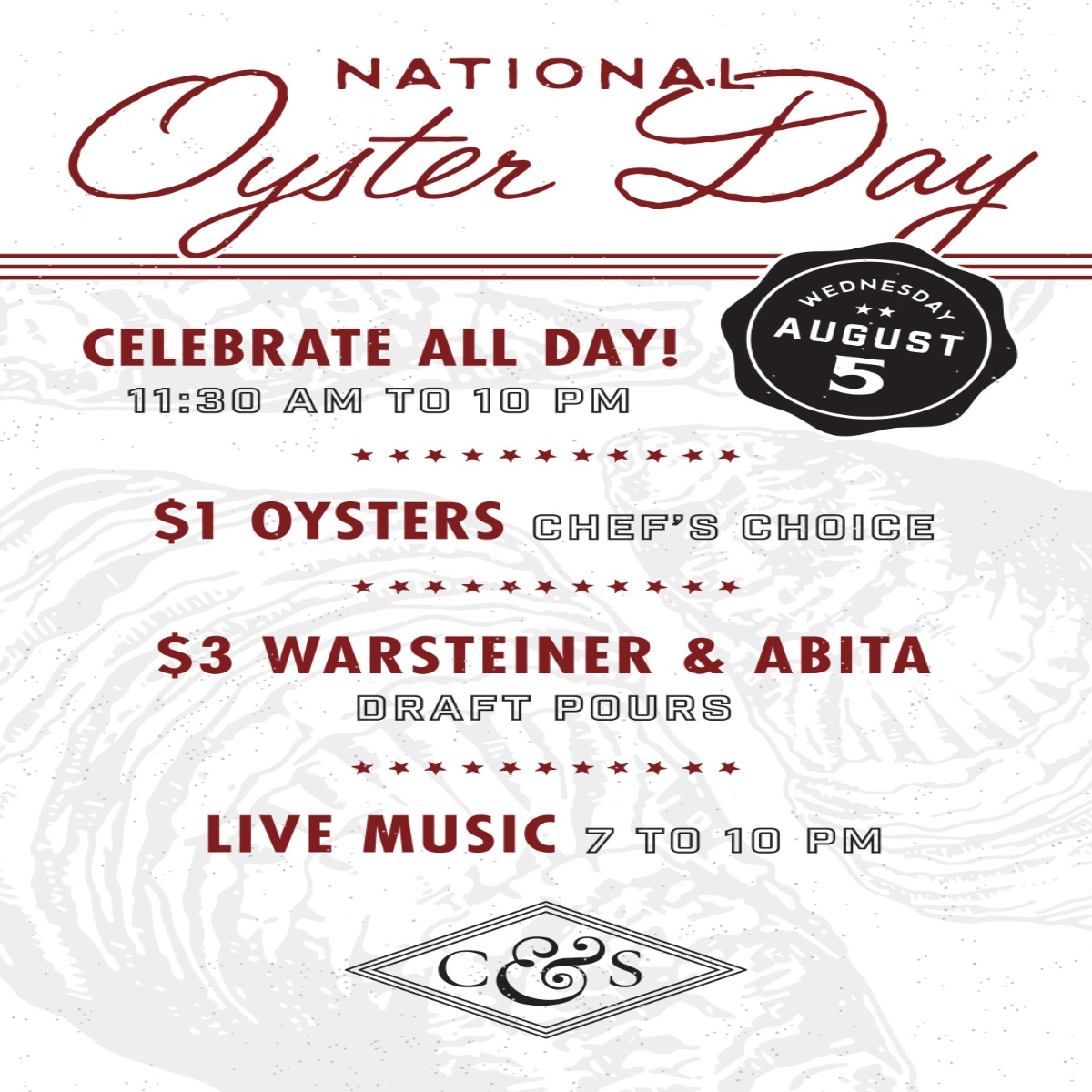 Cs National Oyster Day Table Tent 01