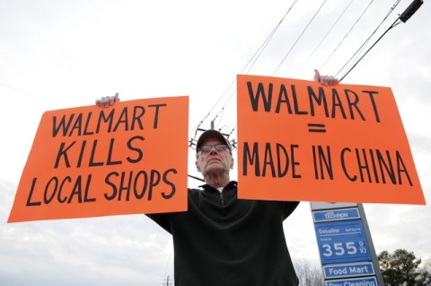 Caption: Some residents say a Walmart Supercenter proposed near Decatur would clog streets and kill existing businesses. Photo by Joeff Davis