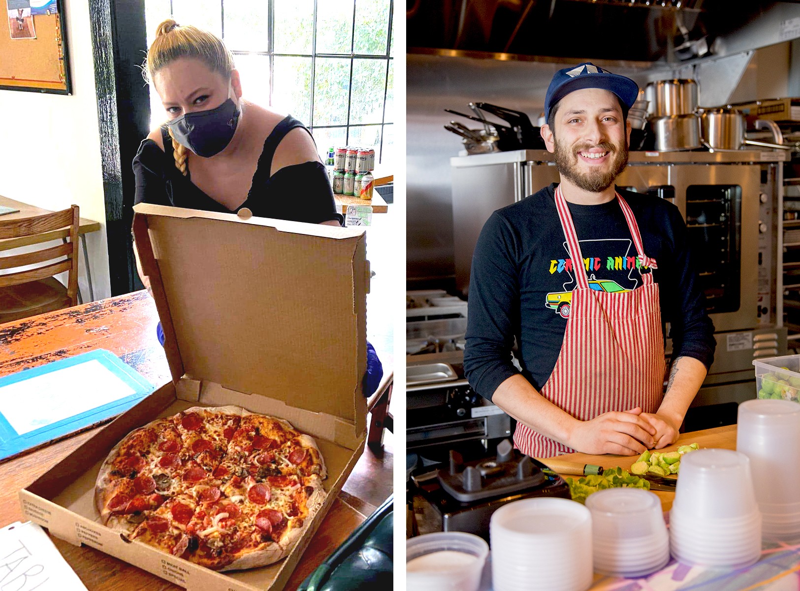 (LEFT)GRANT CENTRAL PIZZA: Jessy Forney. Photo credit: Courtesy Jesse Forney. (RIGHT)LITTLE BEAR: Jarrett Stieber. Photo credit: Cliff Bostock.