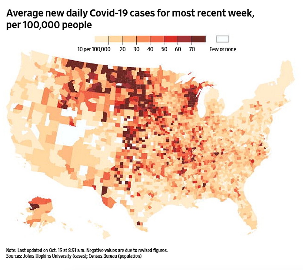 10 16 2020 National Map Of Cases