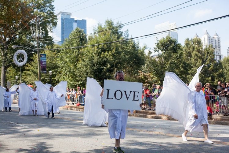 Angel Action Atlanta spread their message to stop the hate.