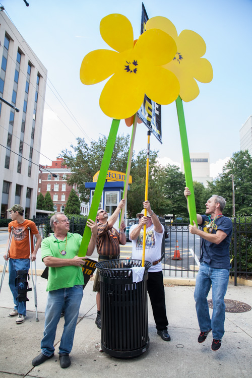 The Pansy Patrol at work.