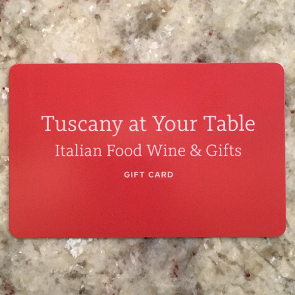 Tuscany At Your Tabla Gift Card