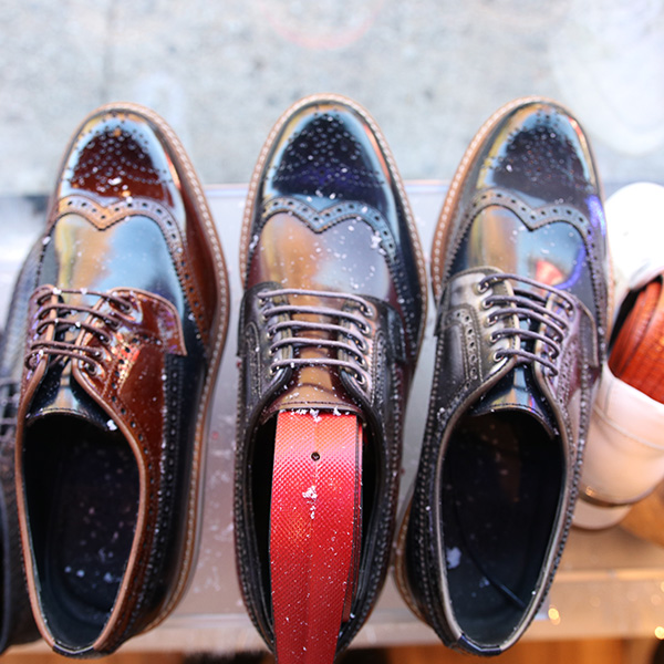 Cachee Tri Color Calf Skin Sneaker