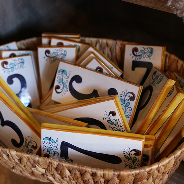 Tuscany House Number Tiles