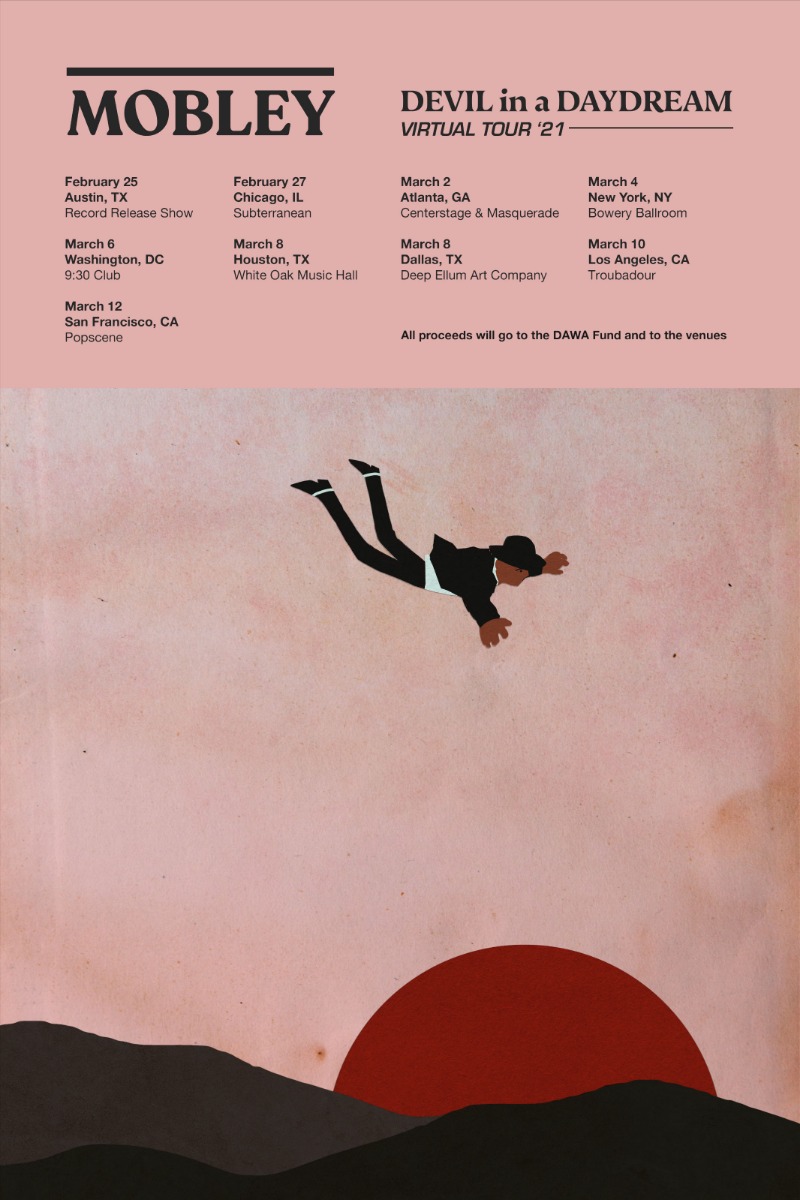 MOBLEY DEVIL IN A DAYDREAM Tour Poster Small