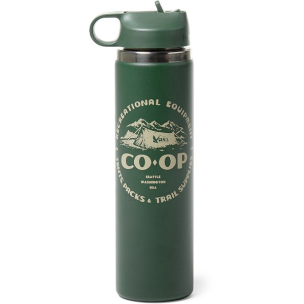 Co-op Cycles Insulated Water Bottle - 23 fl. oz. Happy Rider/Clear 23 fl oz