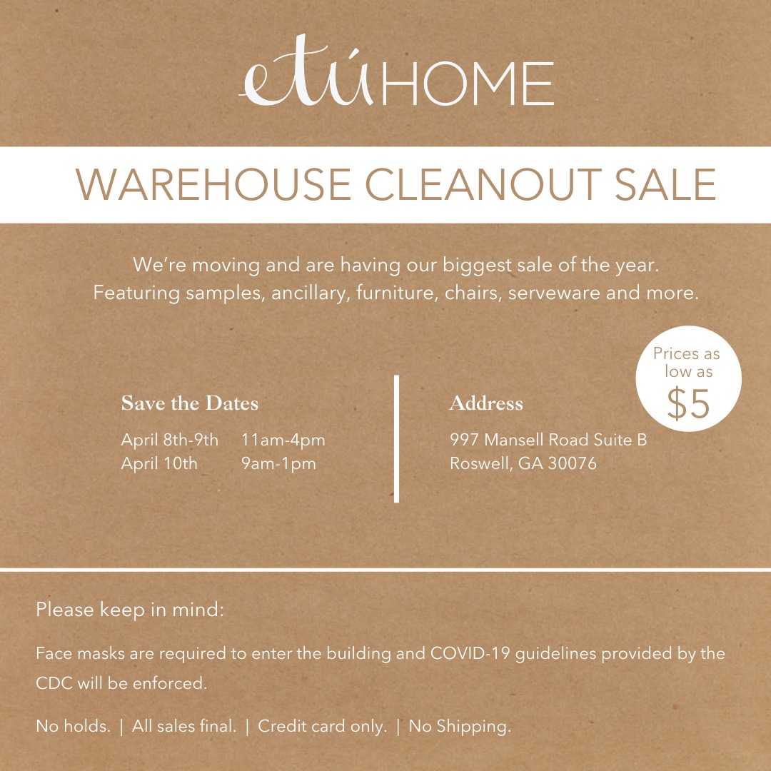 EtúHOME Warehouse Sale Final   Instagram Feed