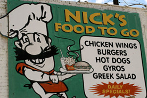 Nick's Food To Go Footer