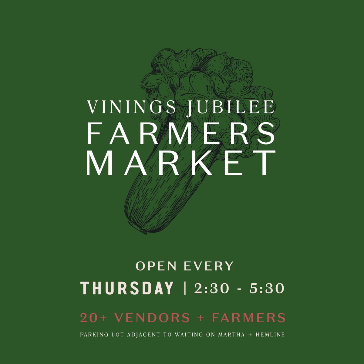 VJ Farmers Market 25x35 Poster NEW HOURS