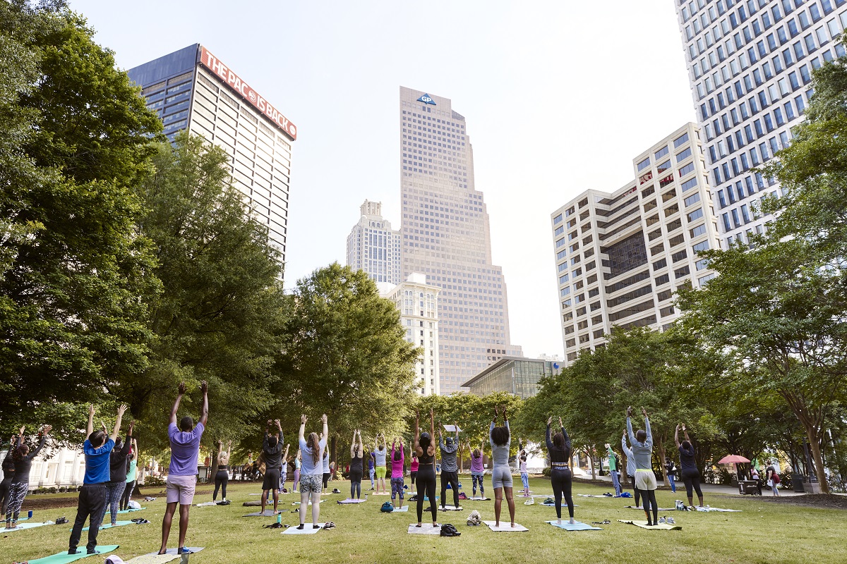 Free Yoga In Woodruff Park 