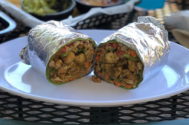 Pineapple Jerk Chicken Burrrito