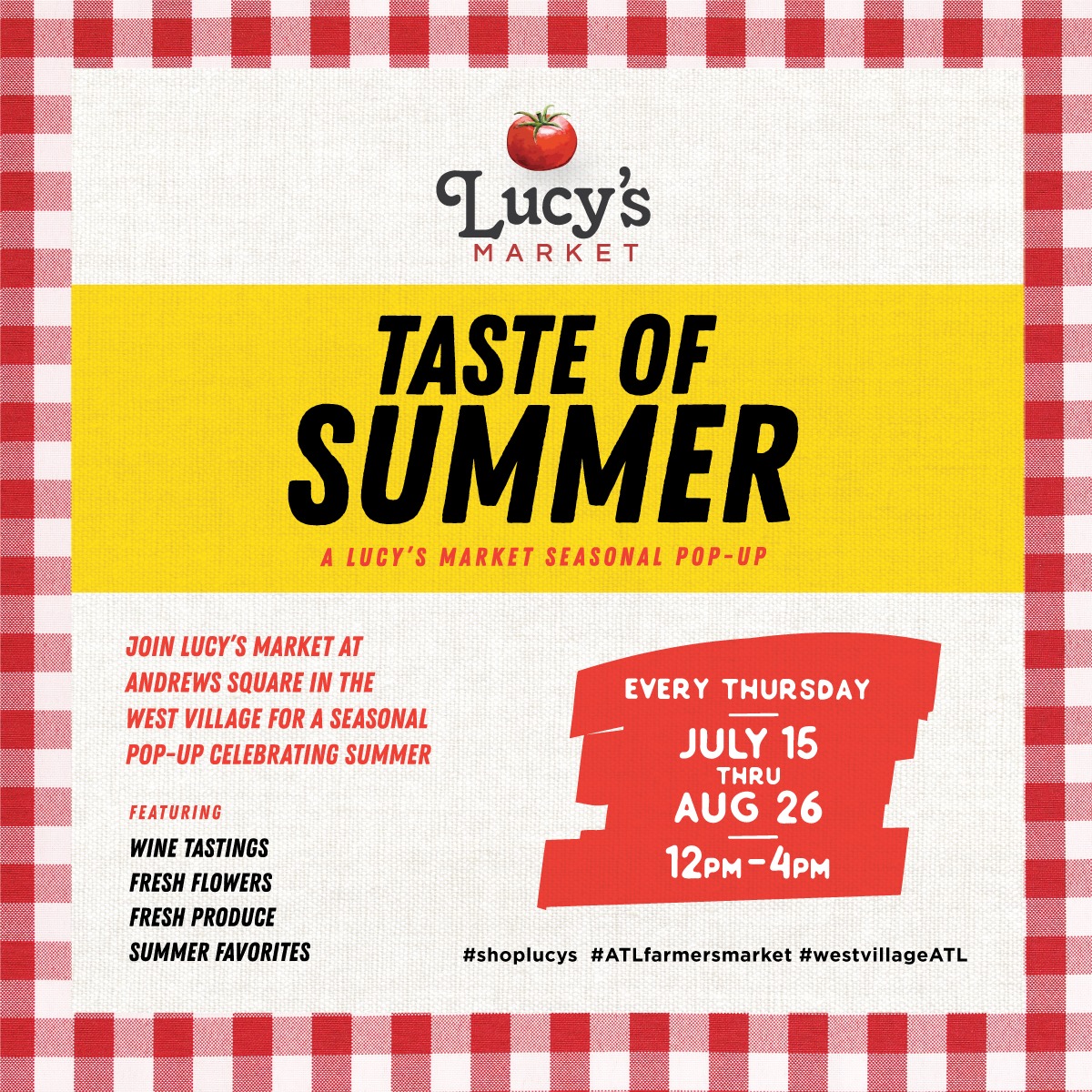 Lucys Taste Of Summer SOCIAL Red