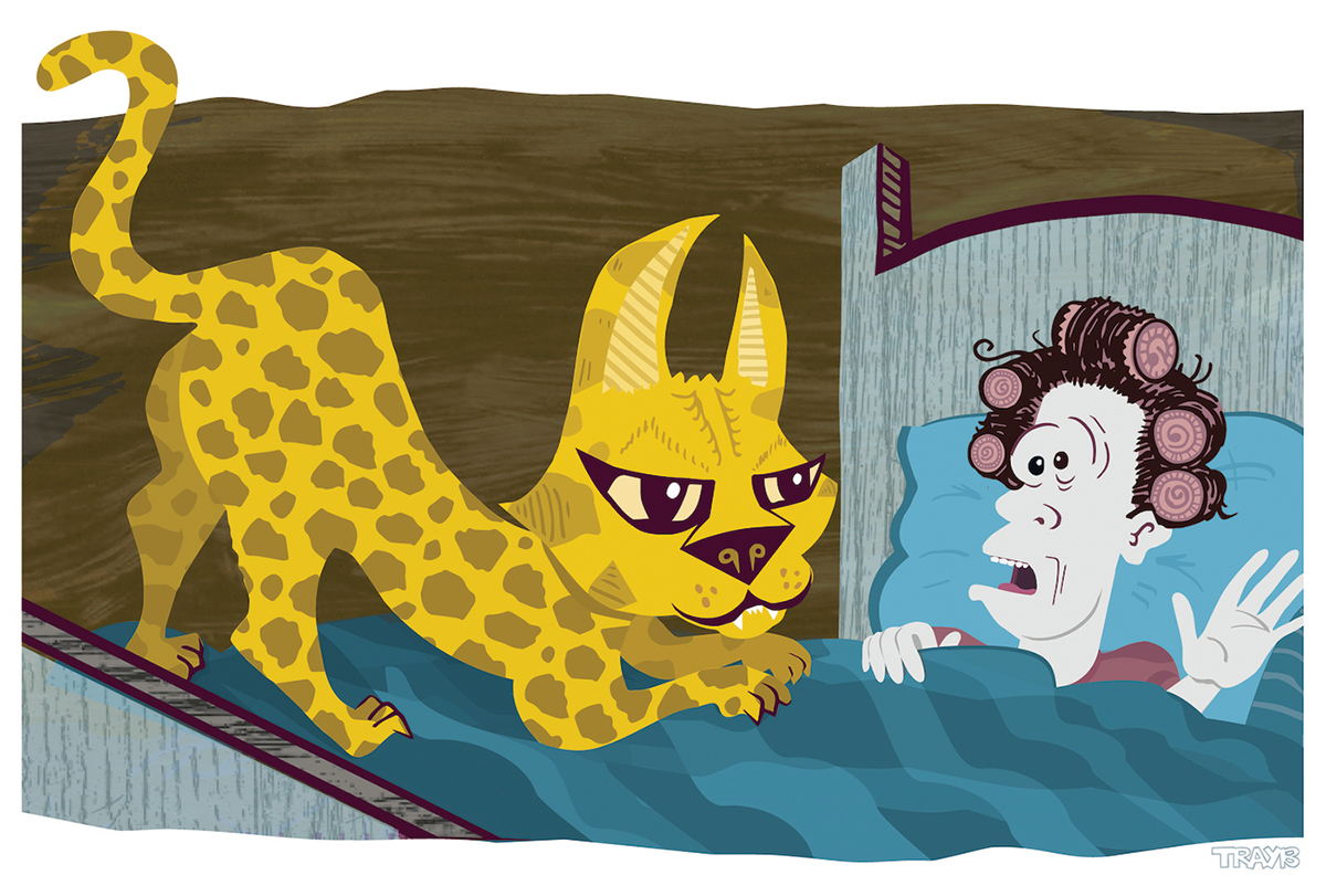 0821 Blot Serval Cat Reduced